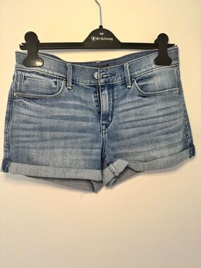 Abercrombie & Fitch Light Blue Denim Roll-Cuff Jean Shorts